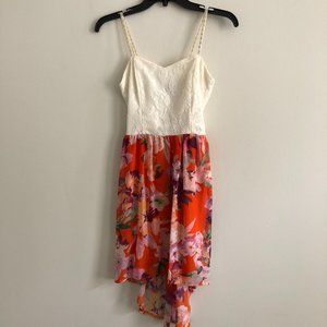 City Triangles Floral High Low Dress